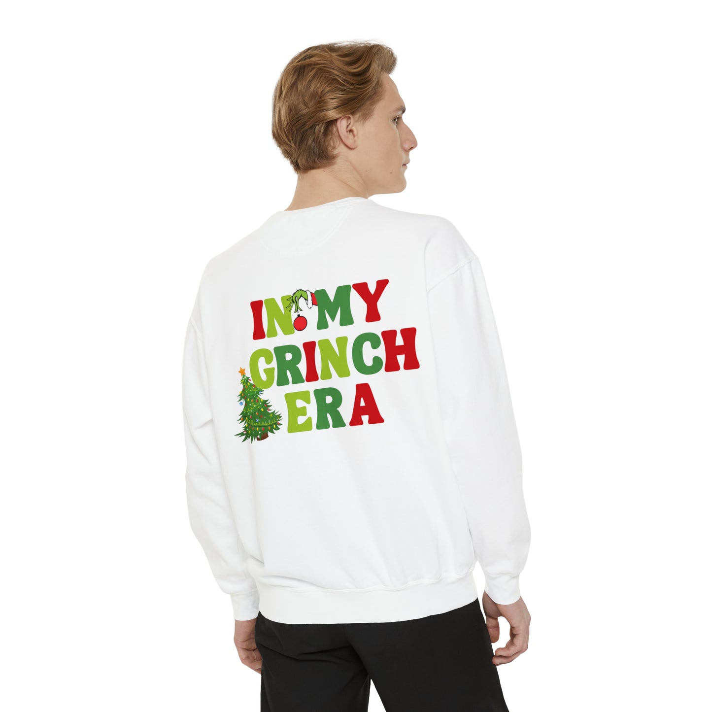 In My Grinch Era Comfort Colors Unisex Garment-Dyed Sweatshirt