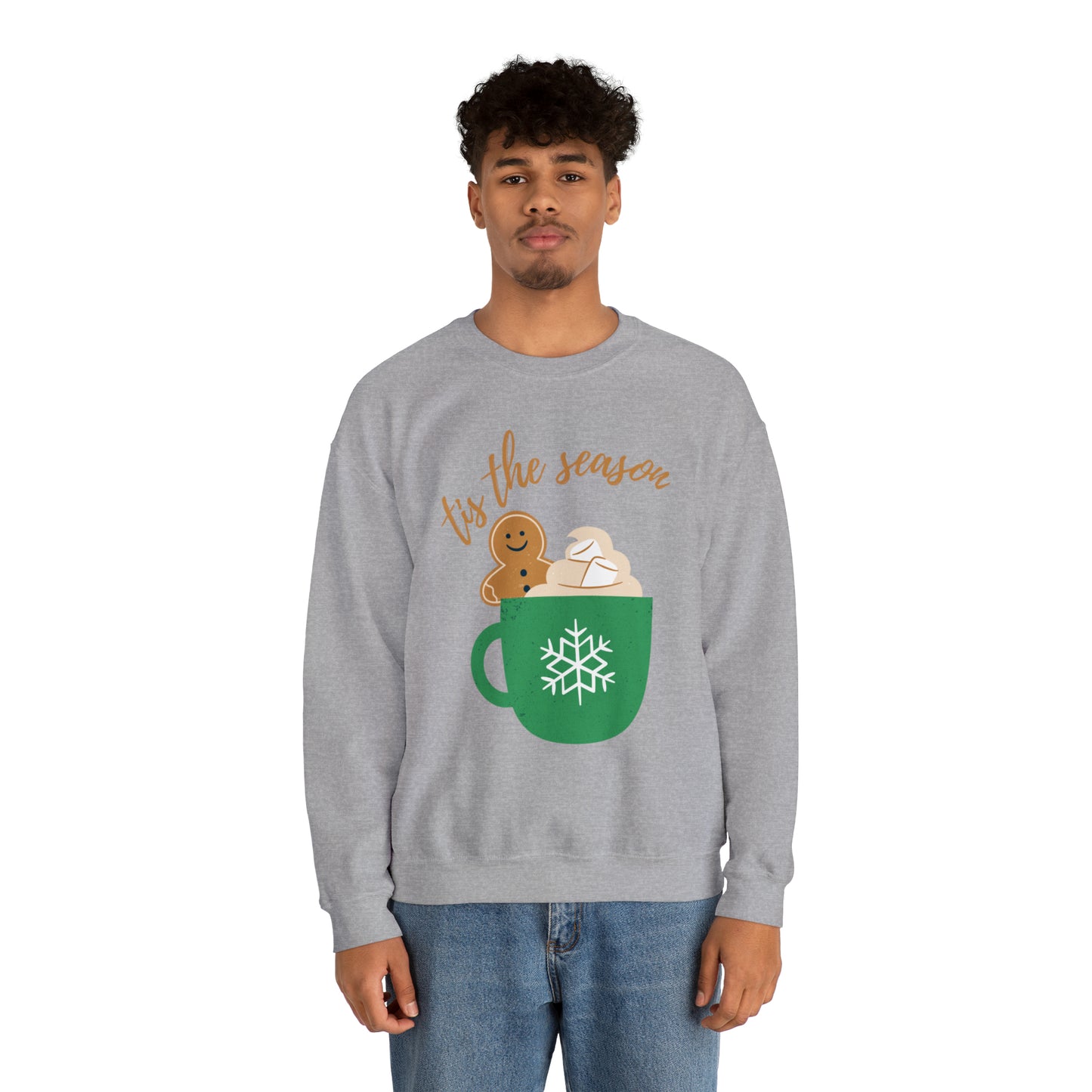 Tis The Season Latte Unisex Heavy Blend Crewneck Sweatshirt