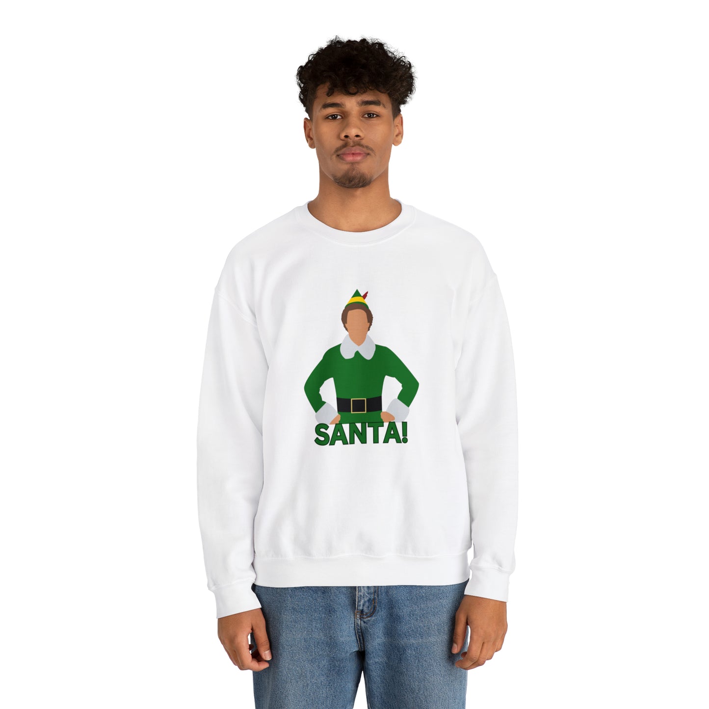 Santa Buddy Elf Unisex Heavy Blend Crewneck Sweatshirt
