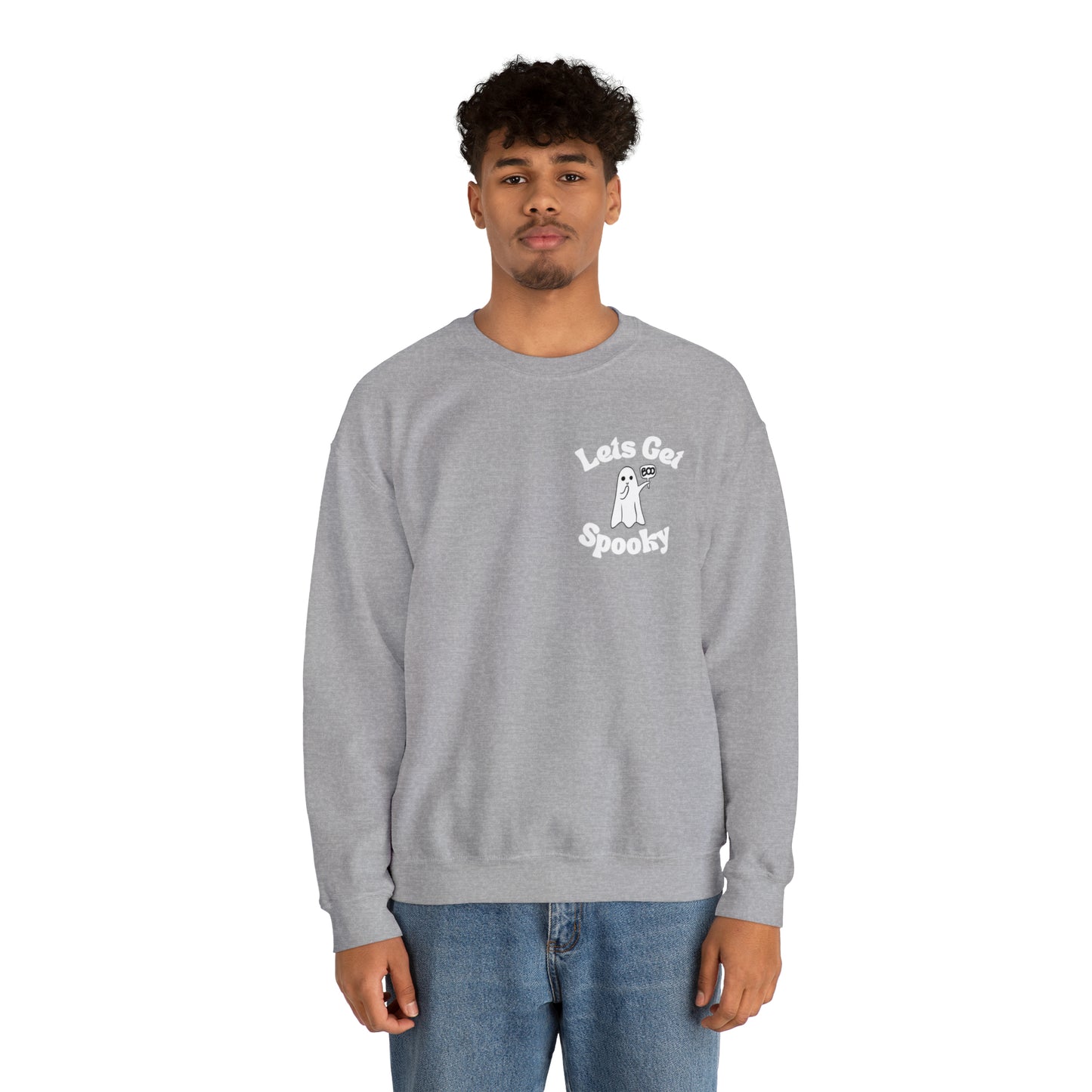 Let’s get spooky ghost Unisex Heavy Blend™ Crewneck Sweatshirt