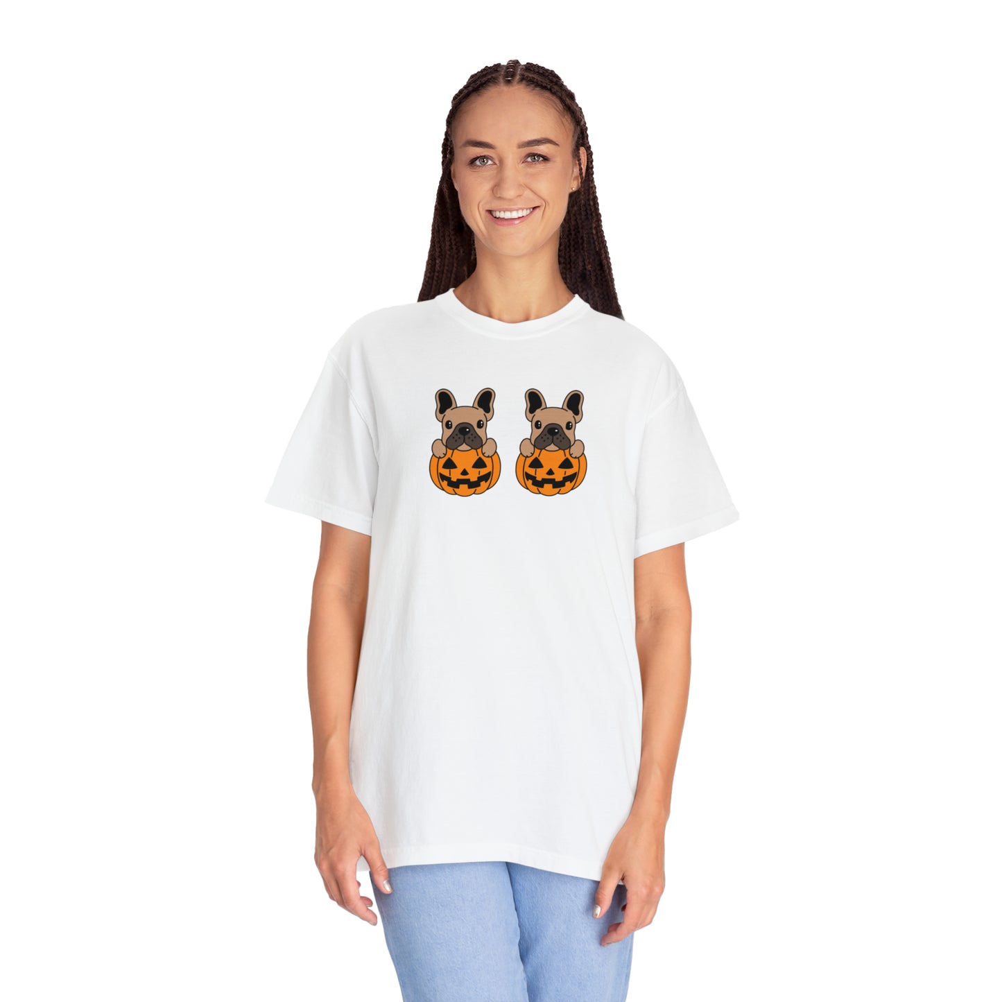 Doggie Pumpkins Unisex Garment-Dyed T-shirt