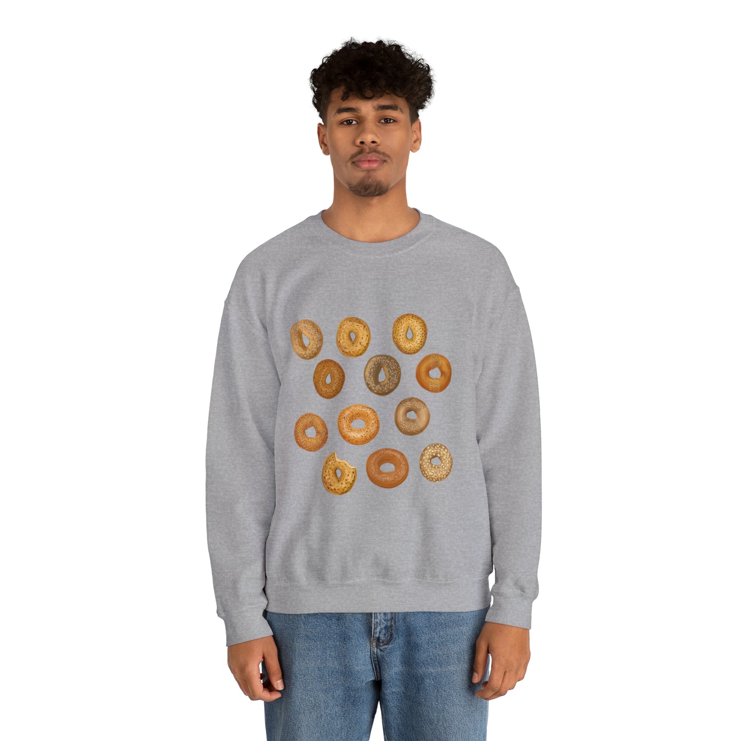 Bagels Unisex Heavy Blend Crewneck Sweatshirt