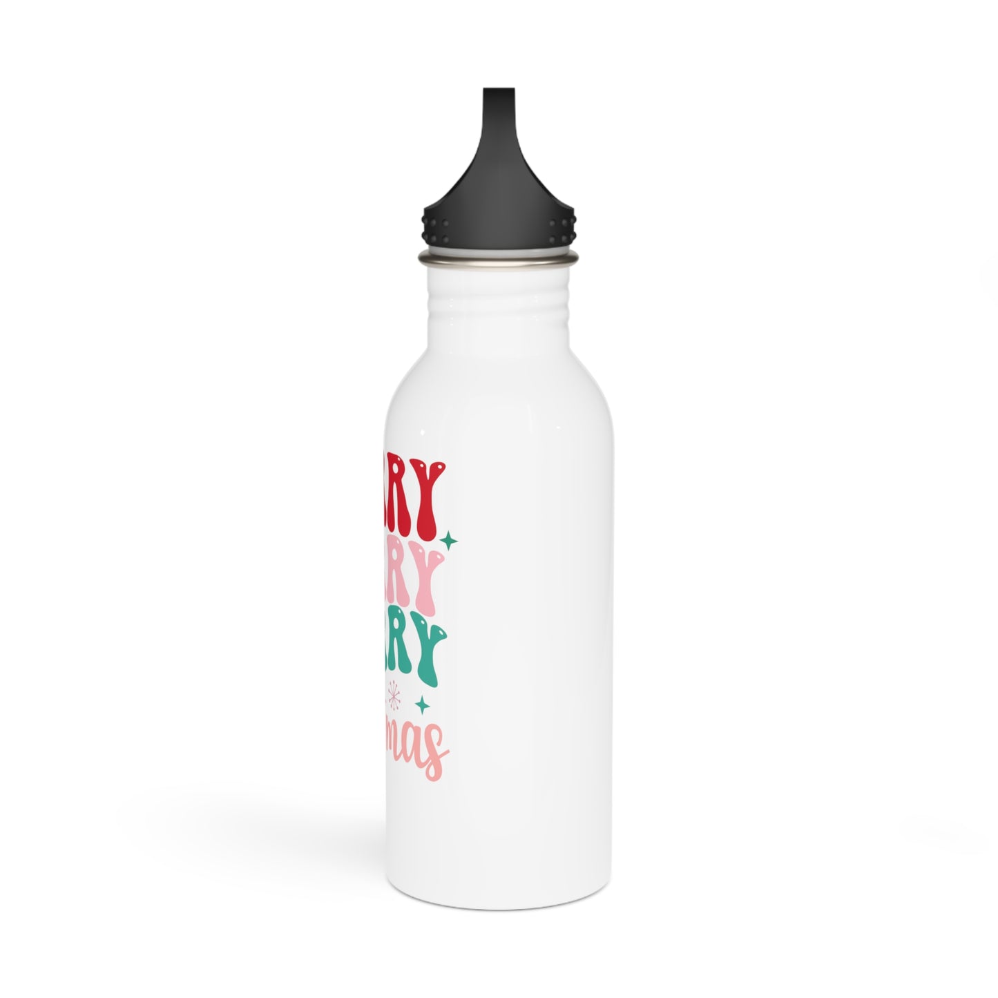 Merry Merry Christmas Stainless Steel Water Bottle