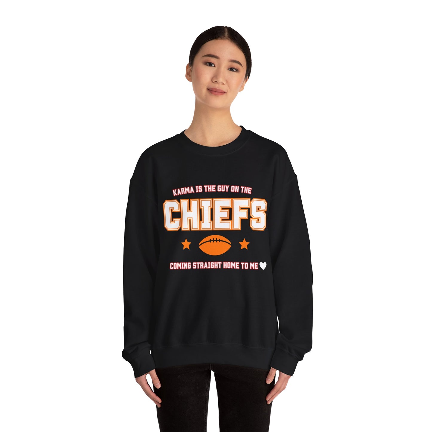Karma Is The Guy On The Chiefs Unisex Crewneck