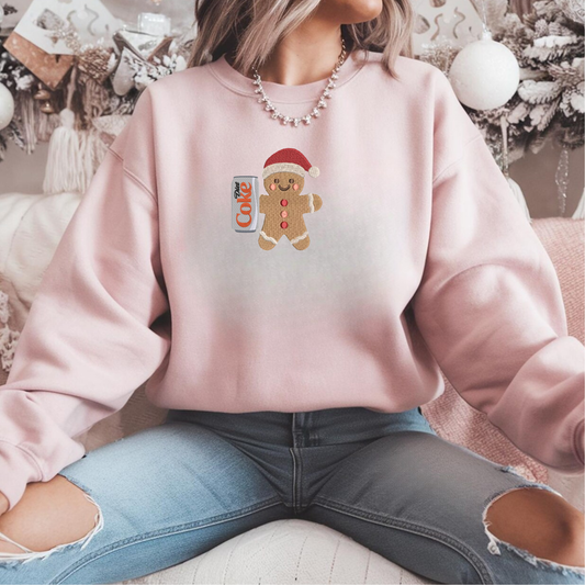 Gingerbread custom holiday drink sweatshirt