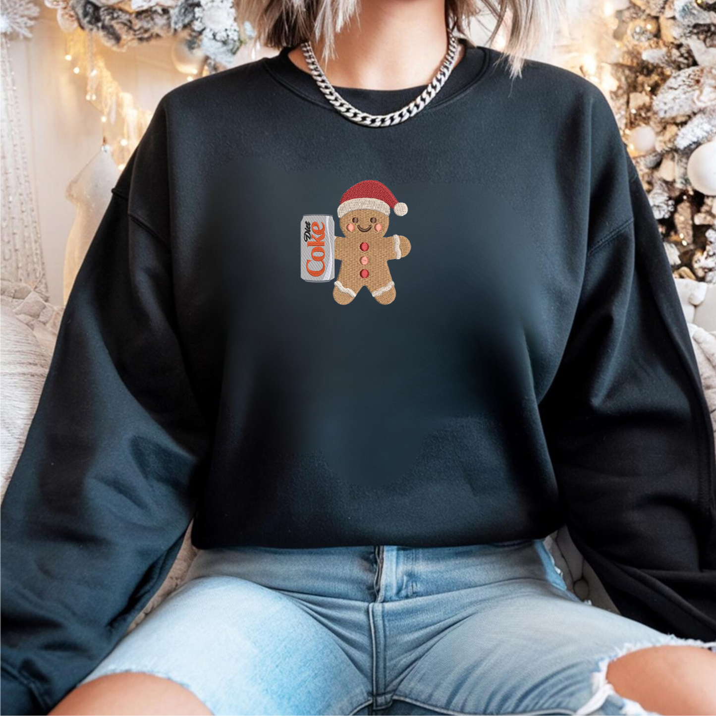 Gingerbread custom holiday drink sweatshirt