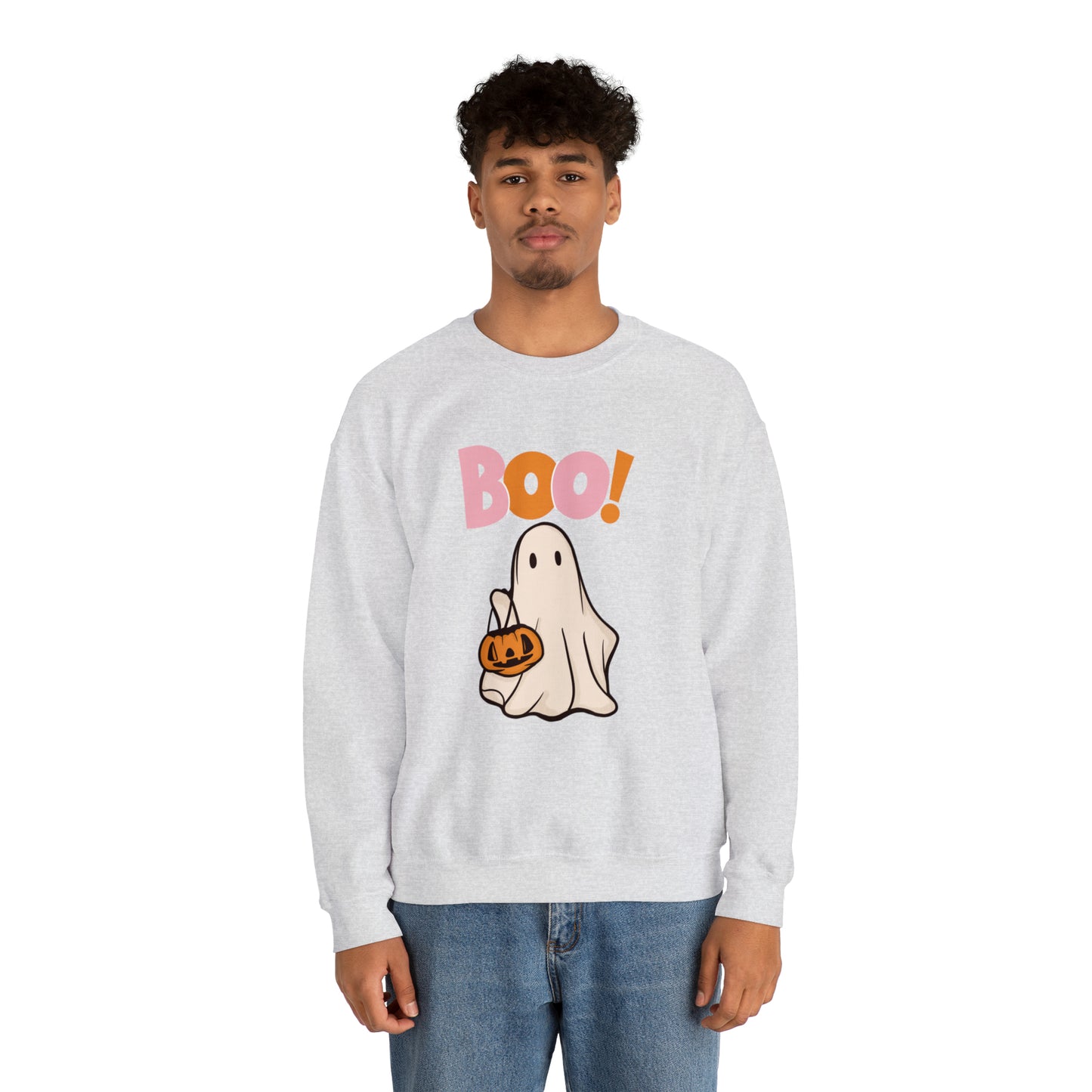 Boo Unisex Heavy Blend Crewneck Sweatshirt