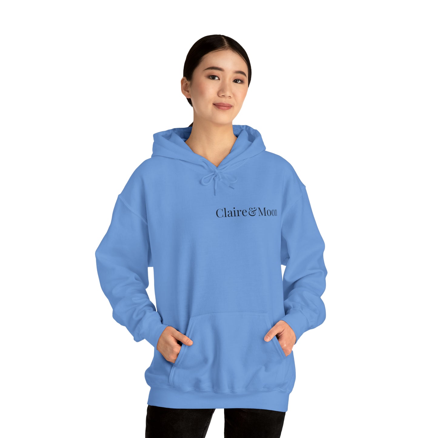 Claireandmoon Black Logo Unisex Heavy Blend™ Hooded Sweatshirt