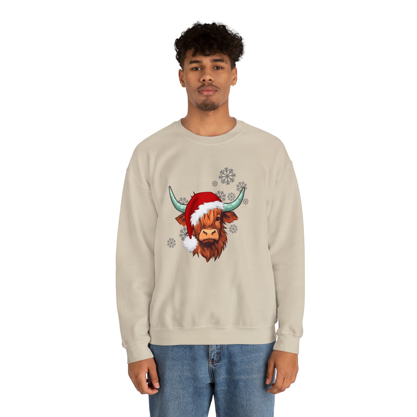 Highland Cow Santa Unisex Sweatshirt