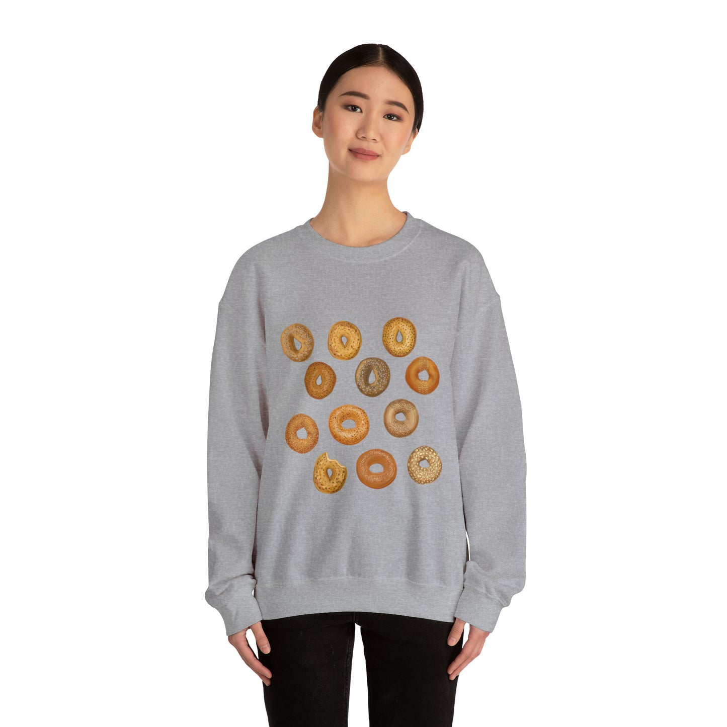 Bagels Unisex Heavy Blend Crewneck Sweatshirt