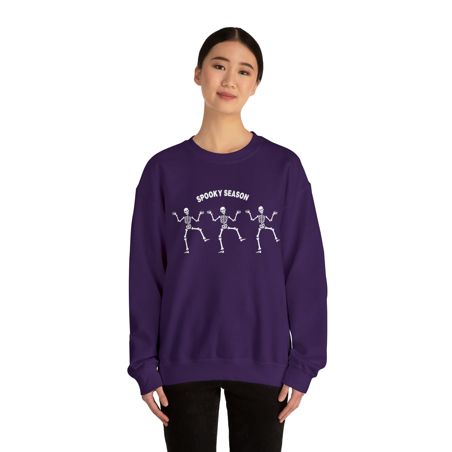 Spooky Season Skeletons Unisex Heavy Blend Crewneck Sweatshirt