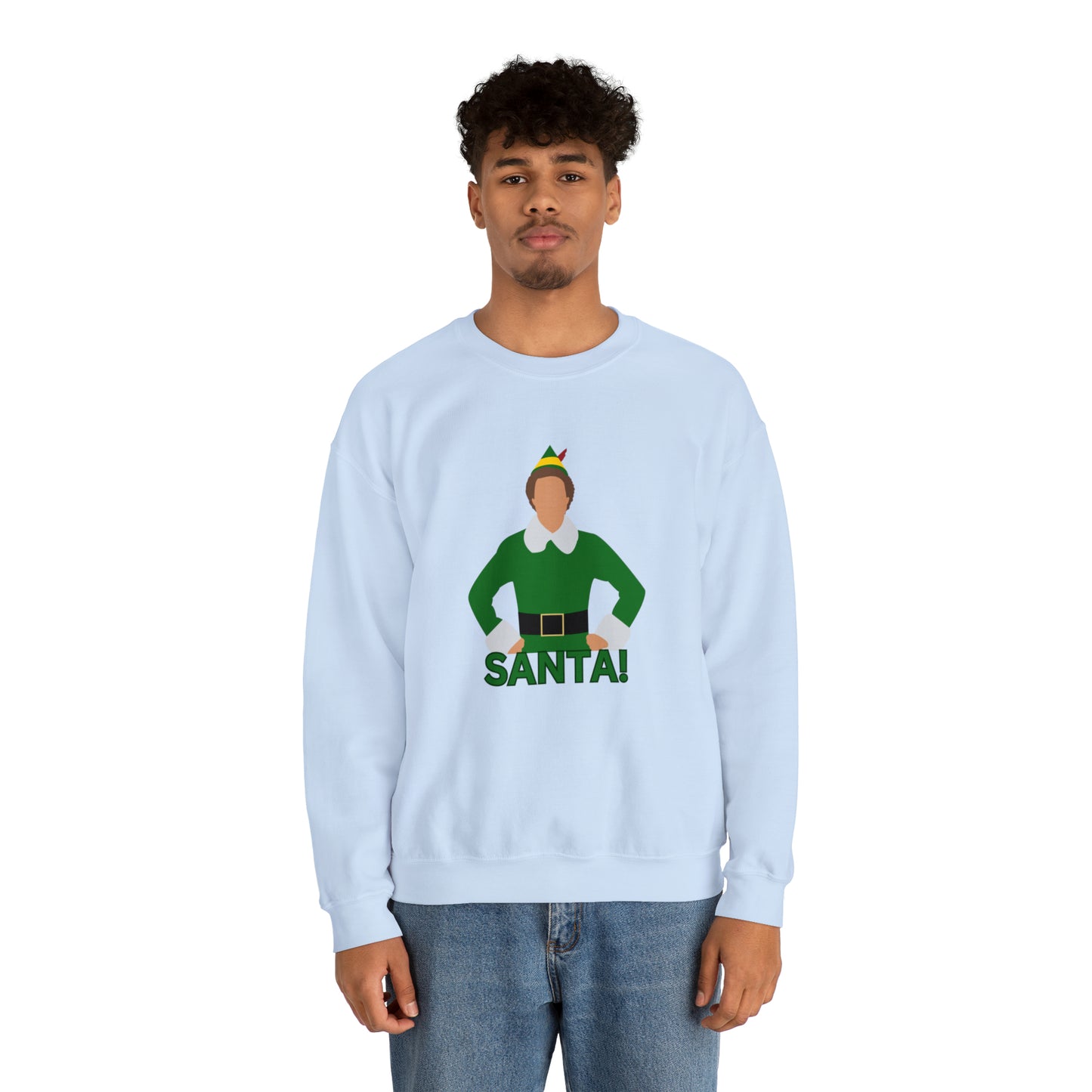 Santa Buddy Elf Unisex Heavy Blend Crewneck Sweatshirt