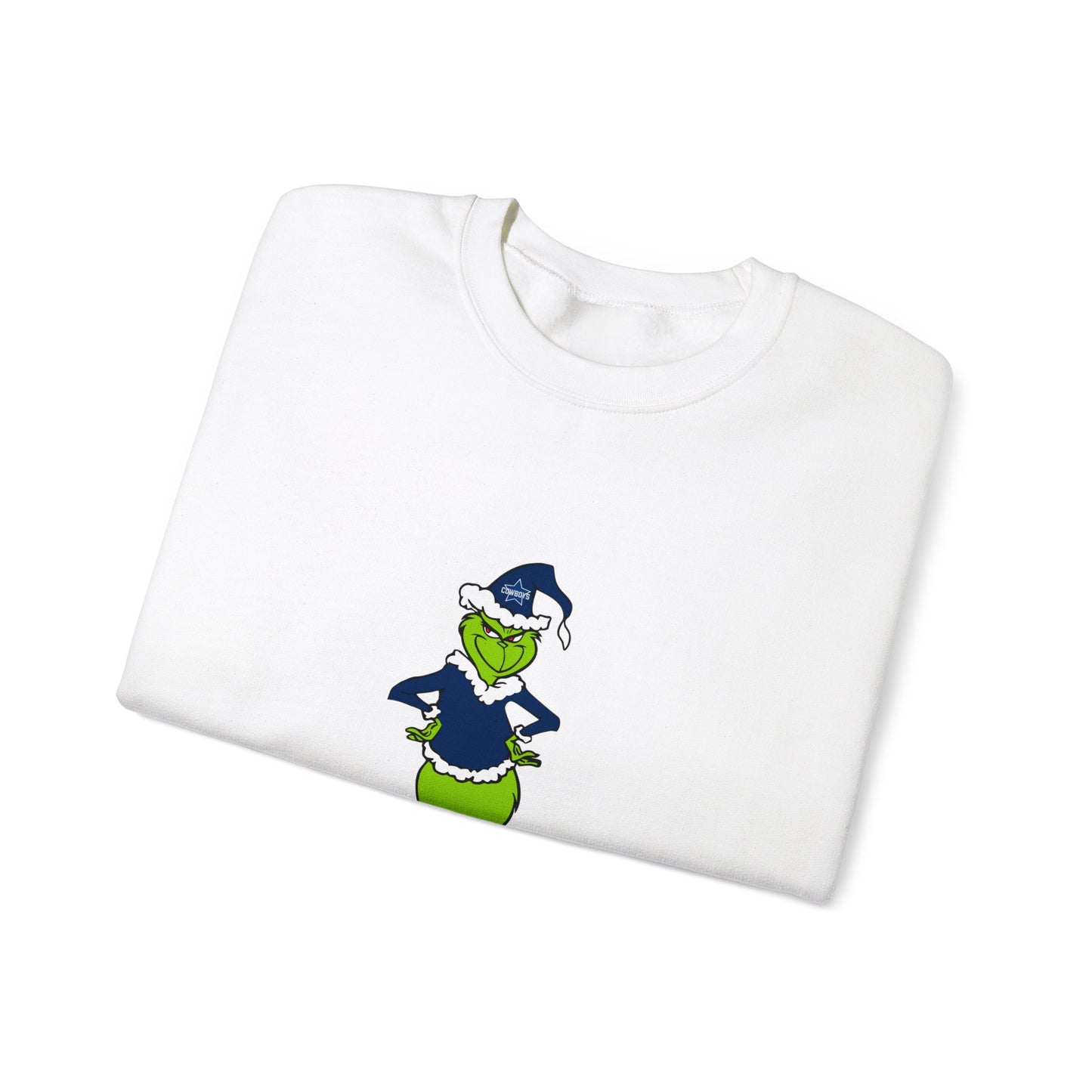 Dallas Cowboys Grinch Unisex Heavy Blend Crewneck Sweatshirt