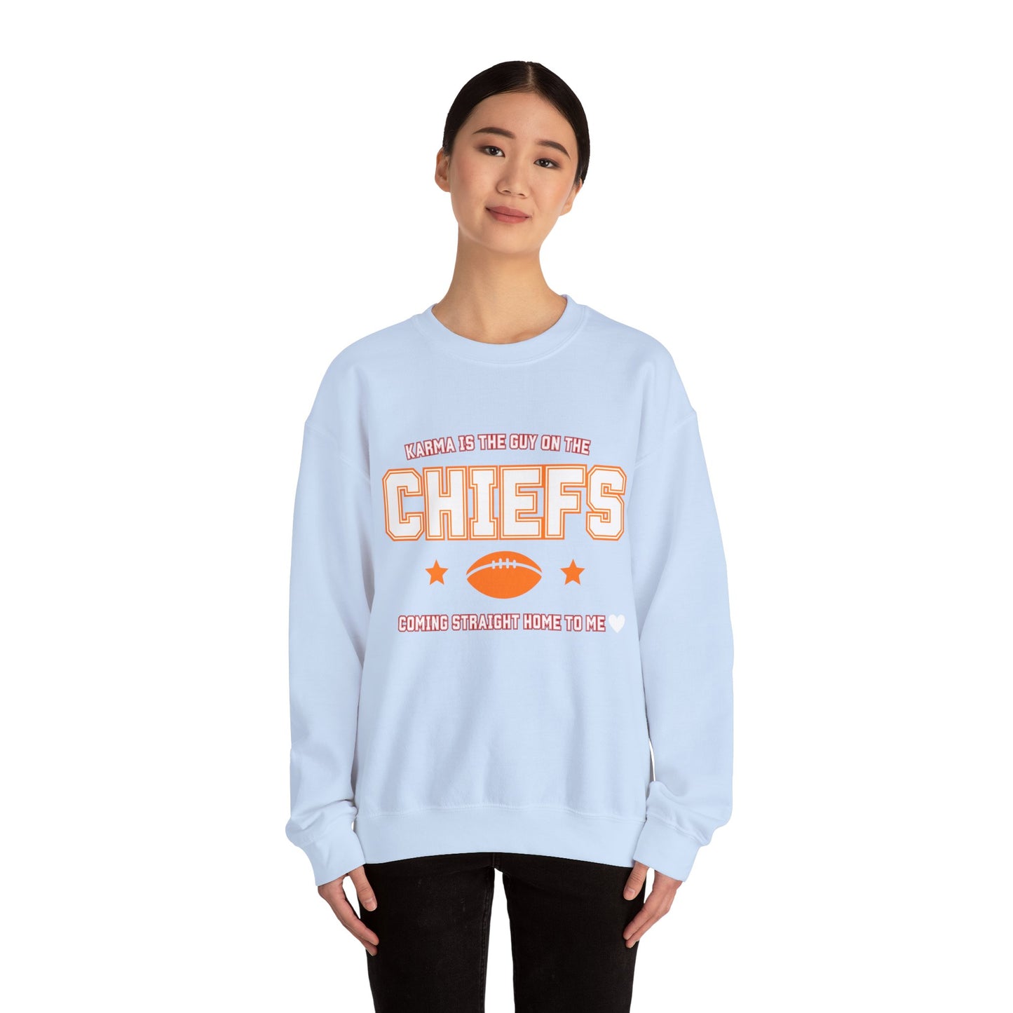 Karma Is The Guy On The Chiefs Unisex Crewneck