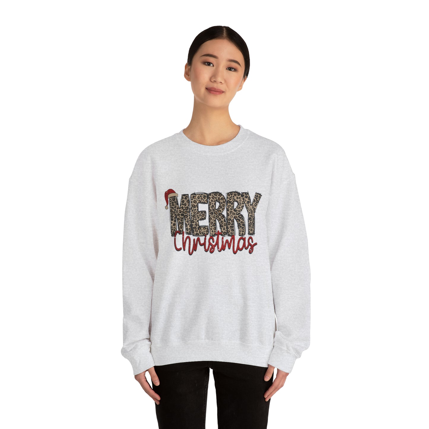 Merry Christmas Cheetah Unisex Sweatshirt