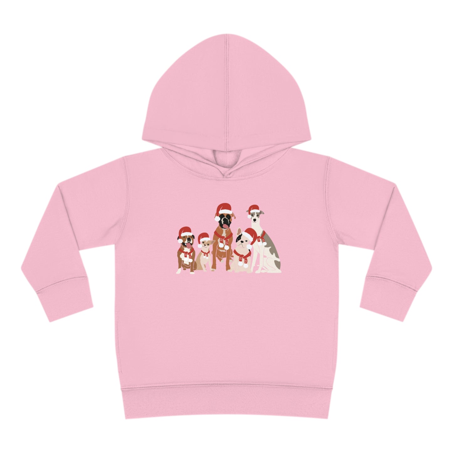 Santa Dogs Toddler Pullover Fleece Hoodie