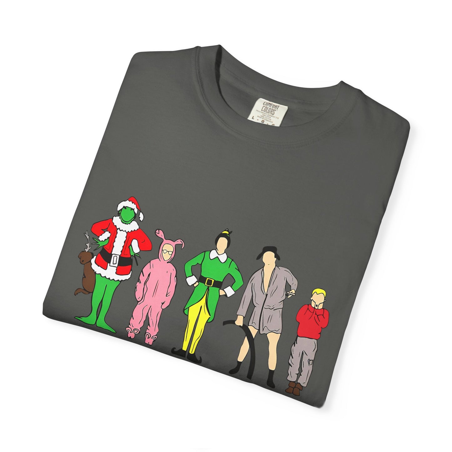 Friends Character Holiday T-shirt | Unisex Christmas Apparel, Gift for Friends Lovers, Casual Outfit, Seasonal Wear, Fan Merchandise