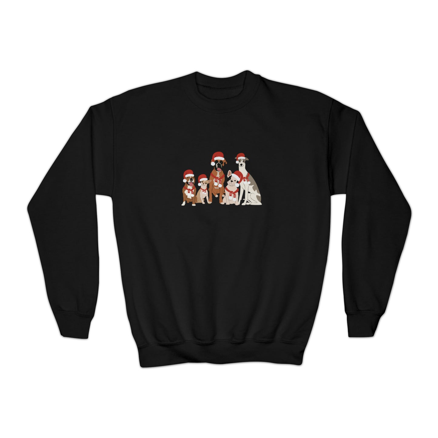 Santa Dogs Youth Crewneck Sweatshirt