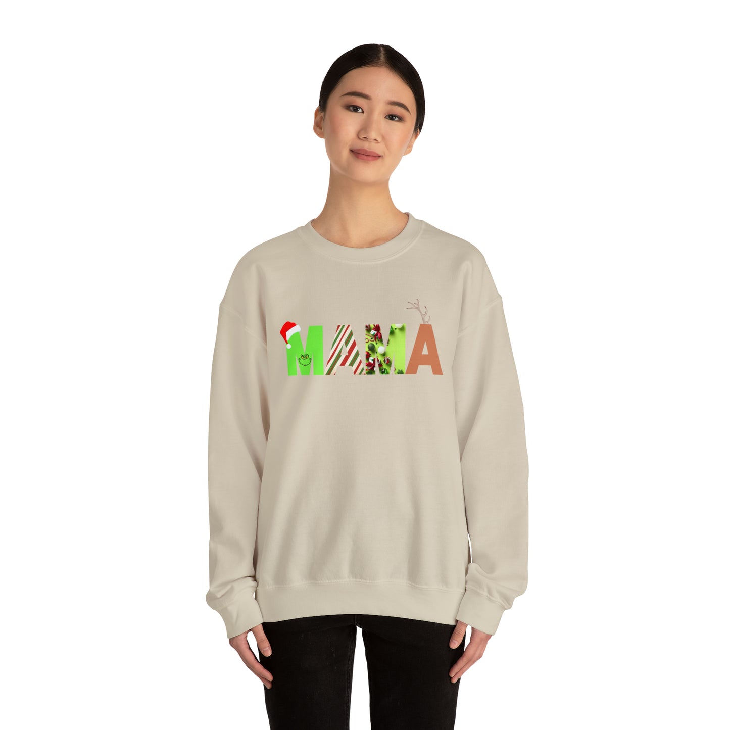 Mama Grinch Unisex Heavy Blend Crewneck Sweatshirt