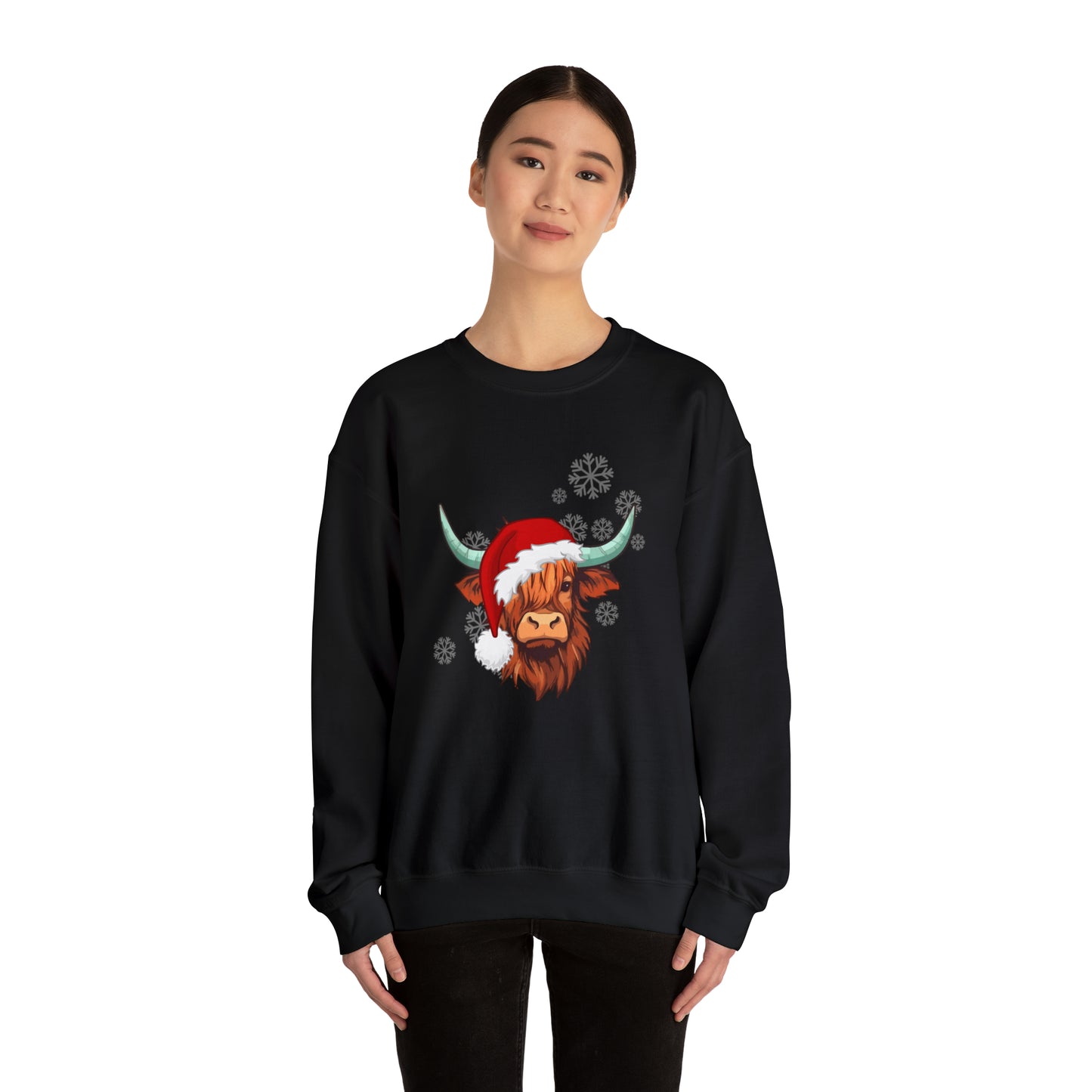 Highland Cow Santa Unisex Sweatshirt