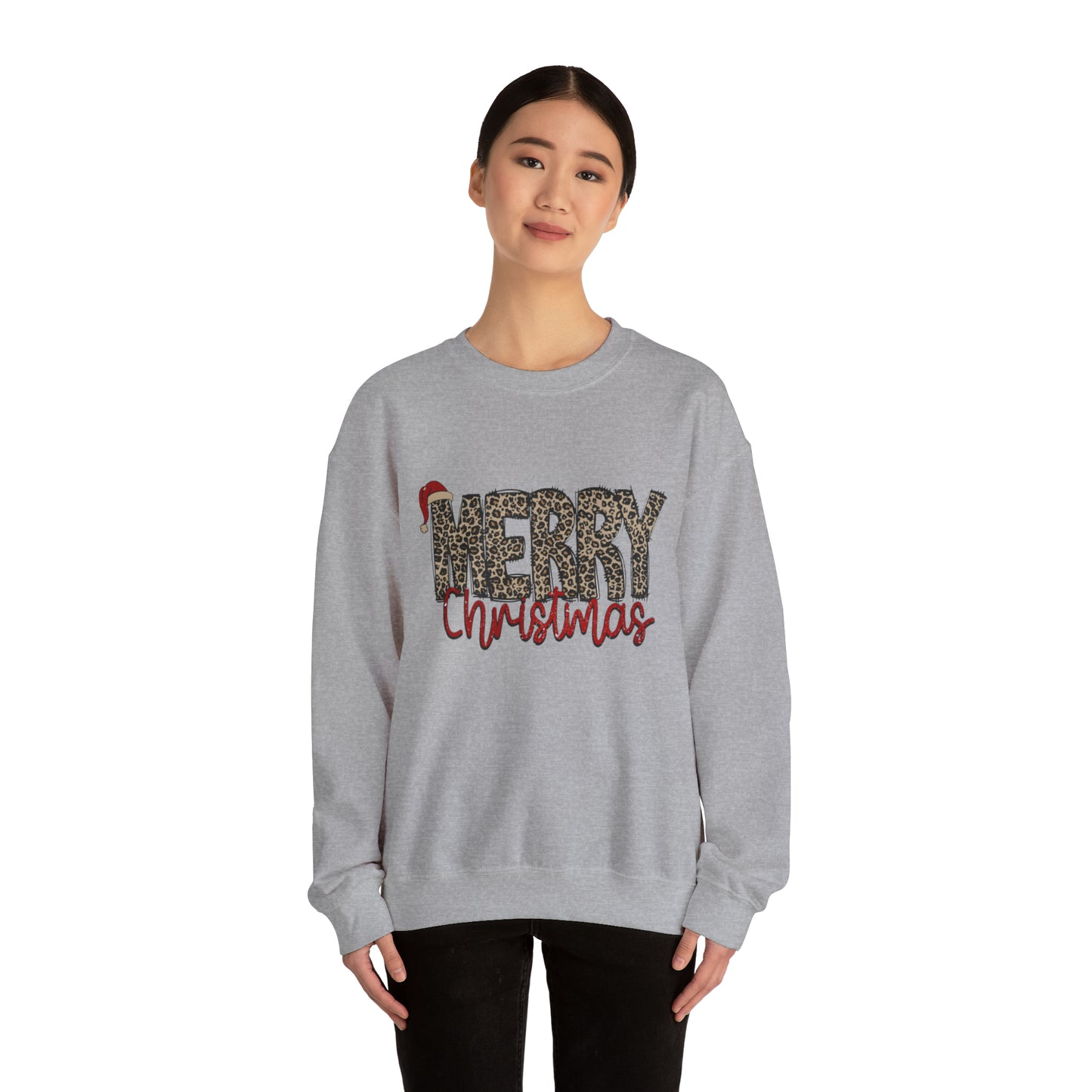Merry Christmas Cheetah Unisex Sweatshirt