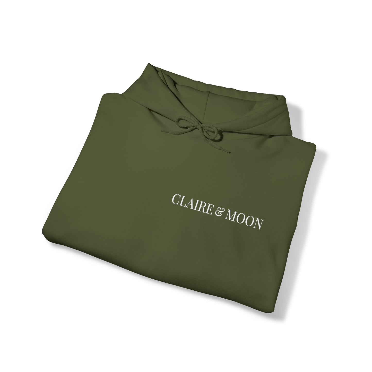 Claireandmoon White Logo Unisex Heavy Blend™ Hooded Sweatshirt