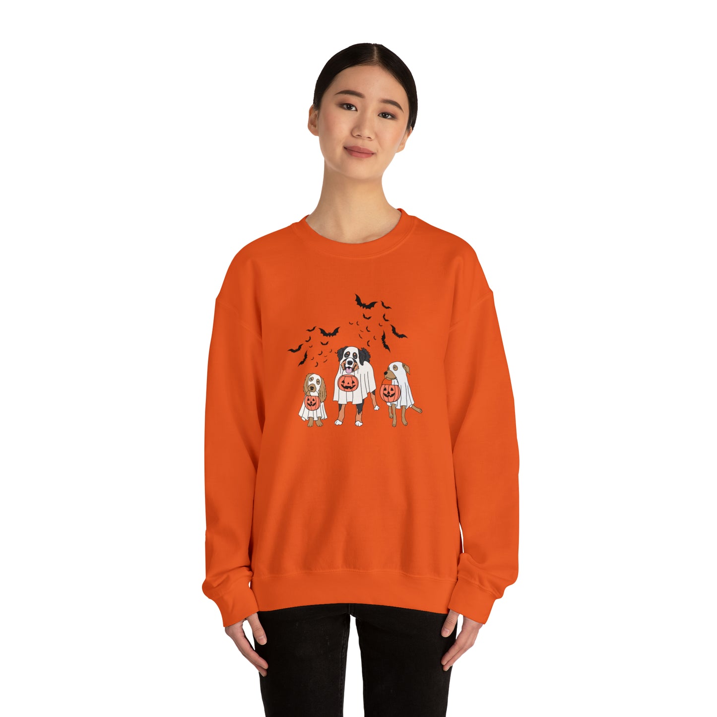 Dog ghosts Unisex Heavy Blend Crewneck Sweatshirt