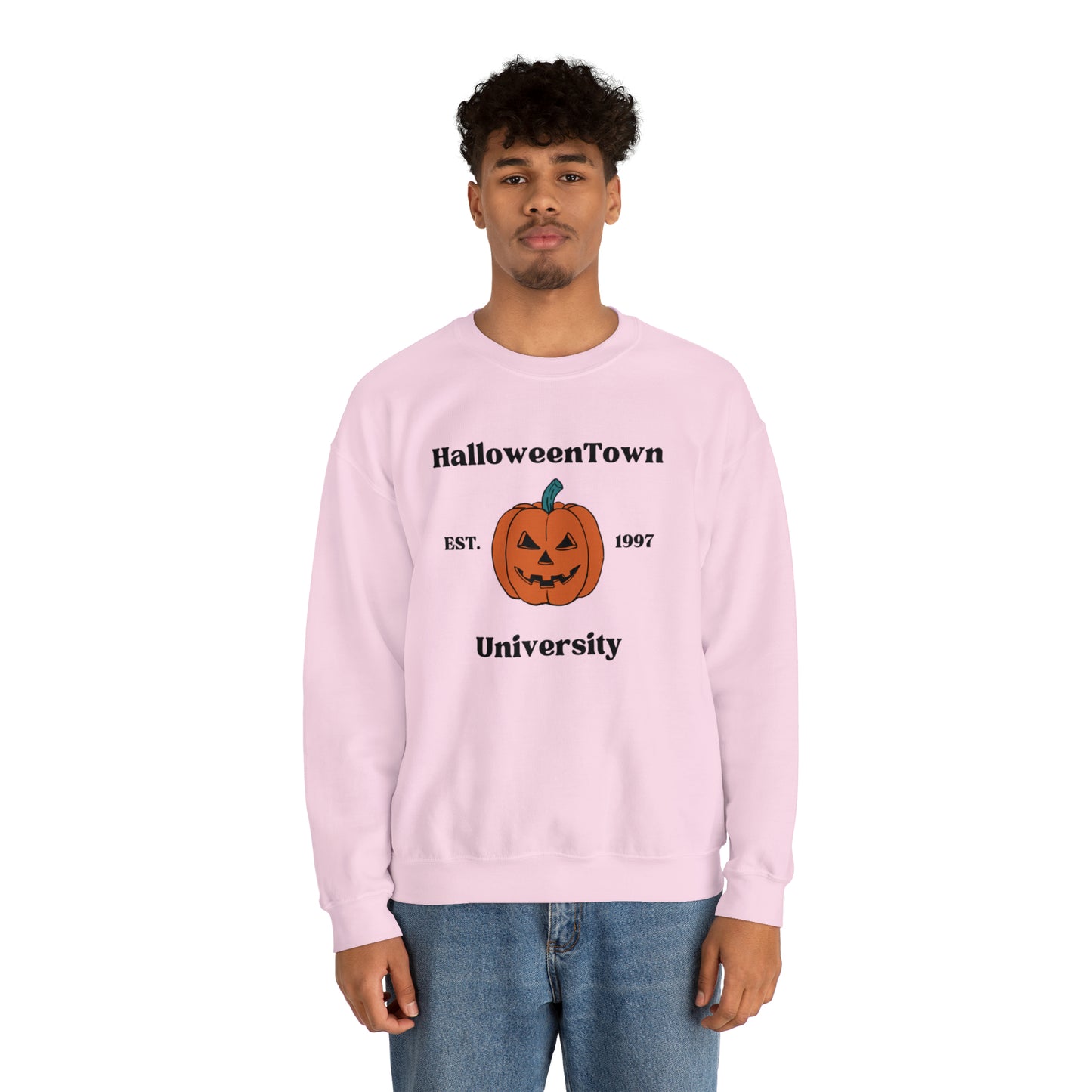 Halloween Town Pumpkin Crewneck Sweatshirt