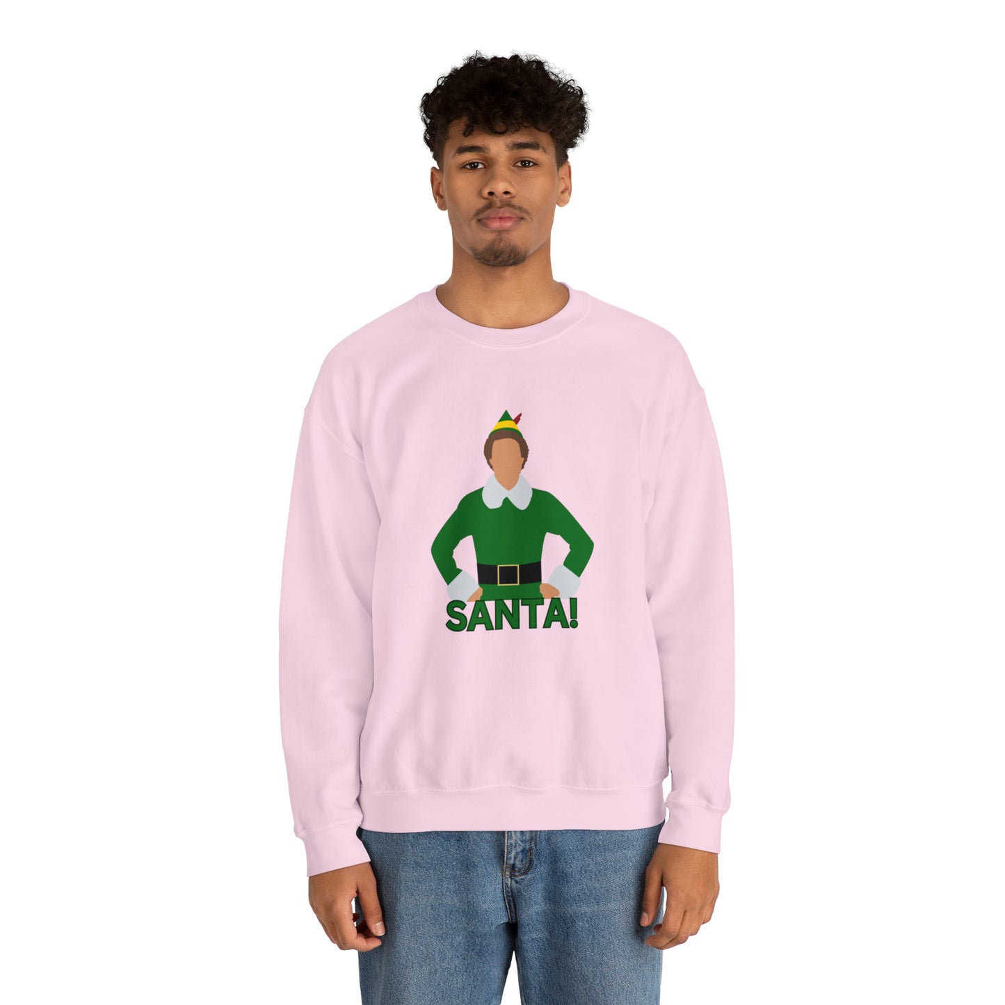 Santa Buddy Elf Unisex Heavy Blend Crewneck Sweatshirt