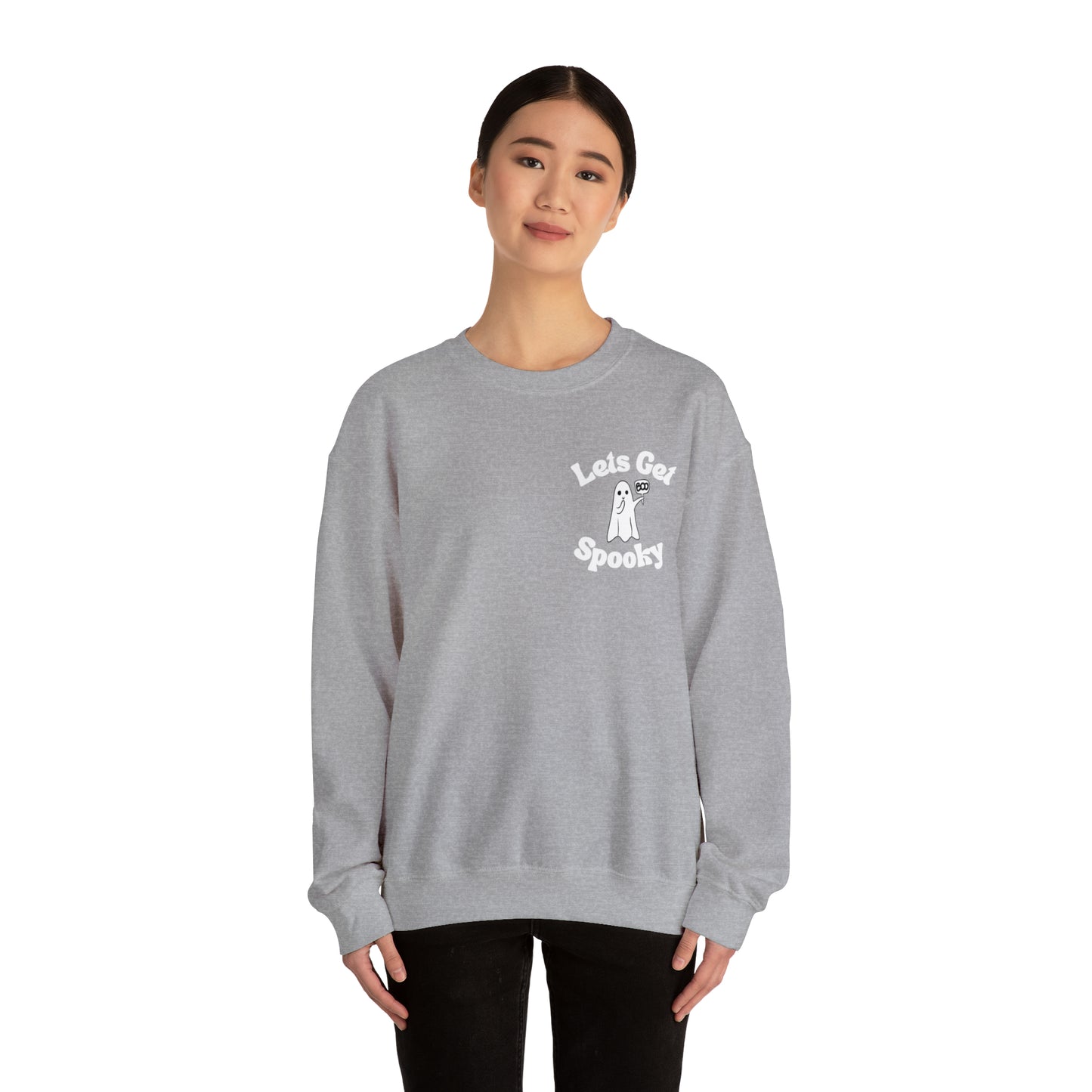 Let’s get spooky ghost Unisex Heavy Blend™ Crewneck Sweatshirt