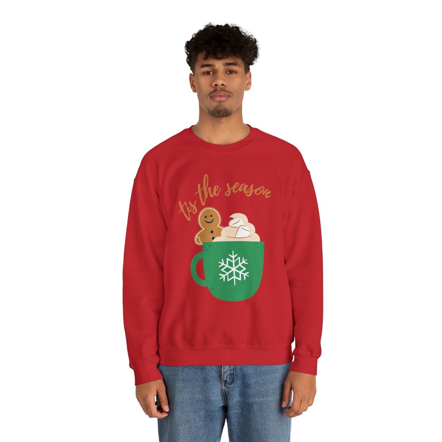 Tis The Season Latte Unisex Heavy Blend Crewneck Sweatshirt