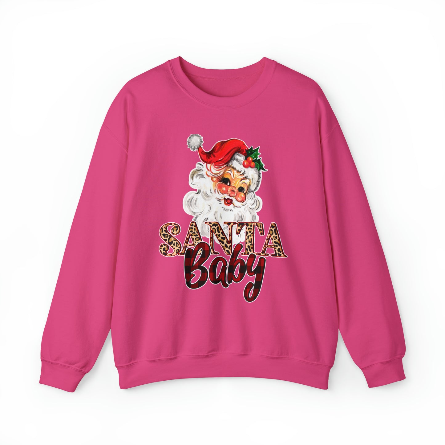 Santa Baby Vintage Santa Unisex Heavy Blend Crewneck Sweatshirt