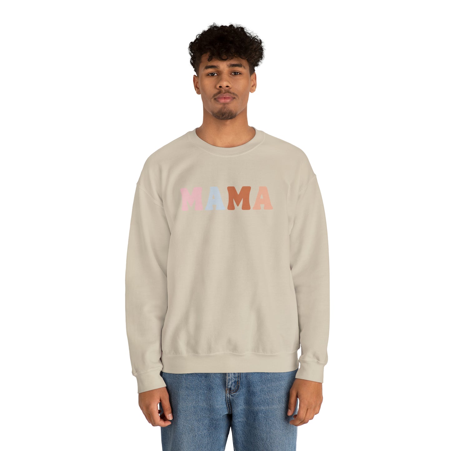 Mama Pastel Unisex Heavy Blend Crewneck Sweatshirt