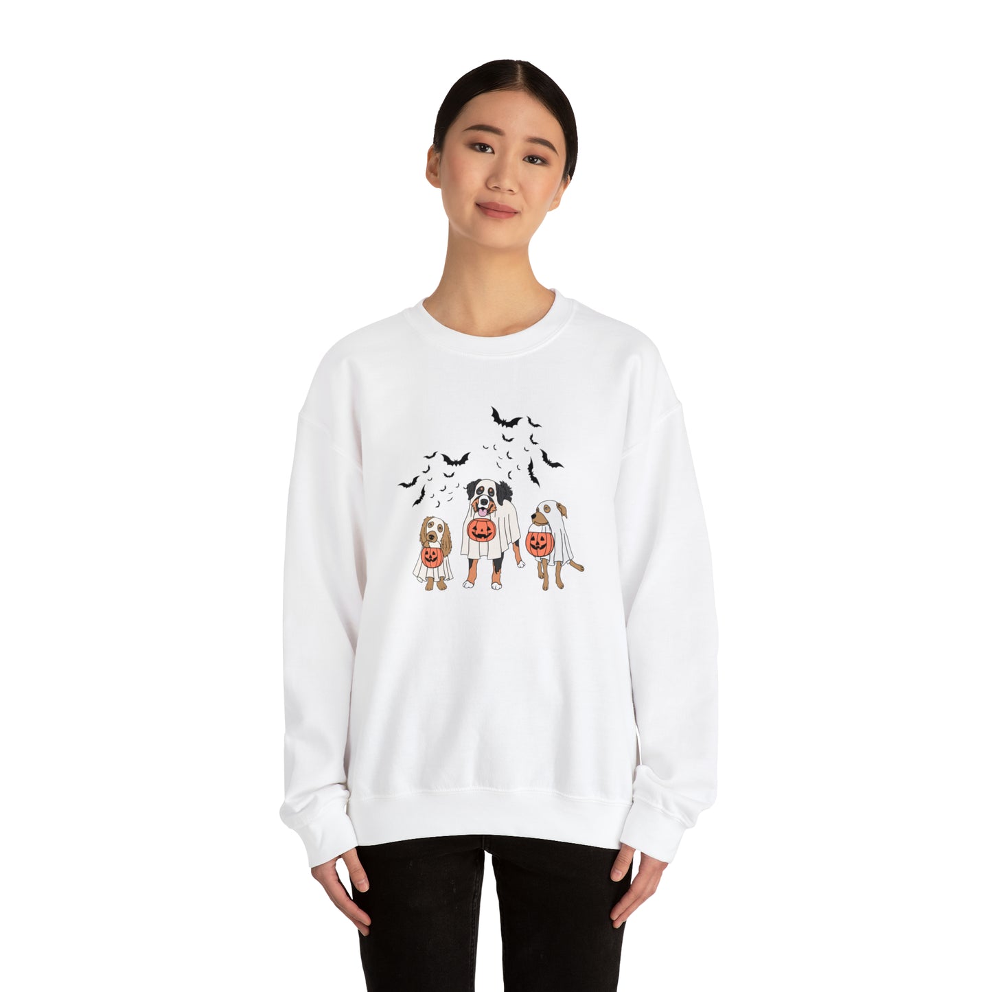 Dog ghosts Unisex Heavy Blend Crewneck Sweatshirt