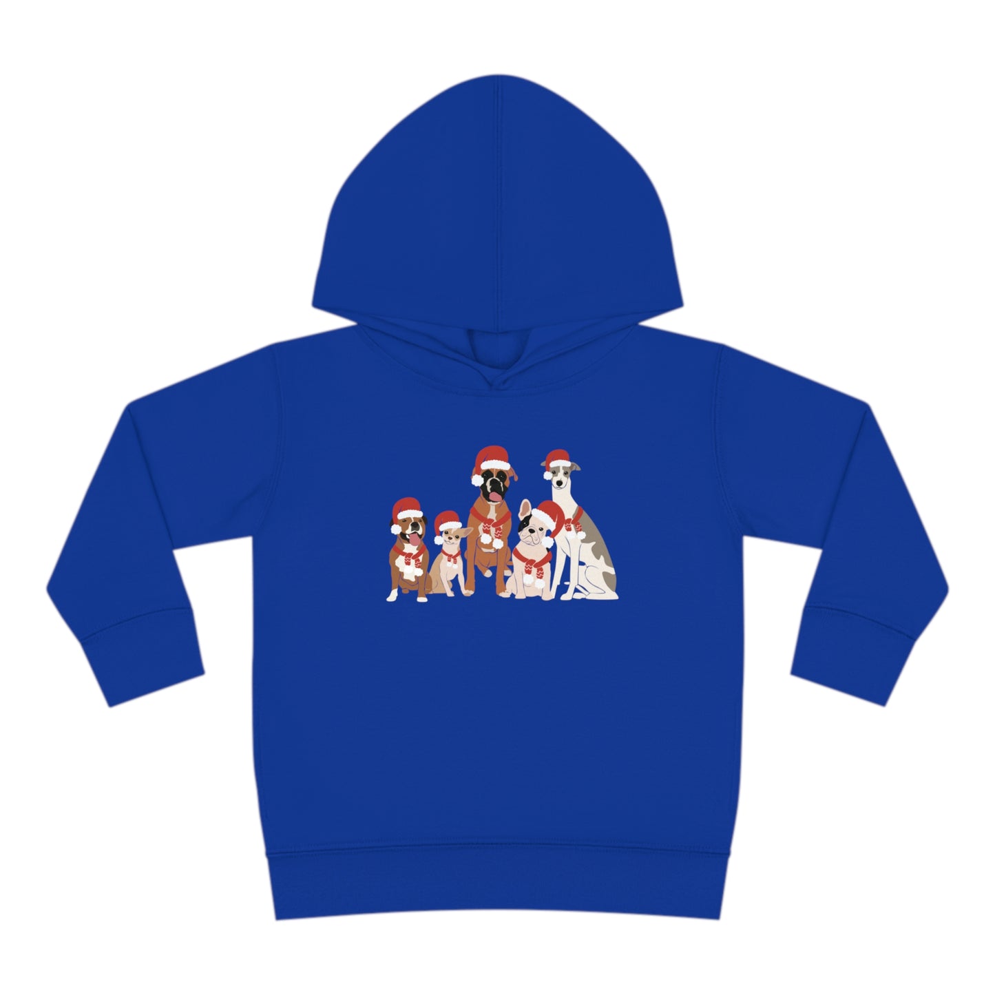Santa Dogs Toddler Pullover Fleece Hoodie