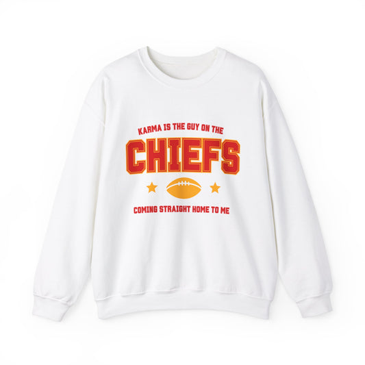Karma Is The Guy On The Chiefs Unisex Crewneck
