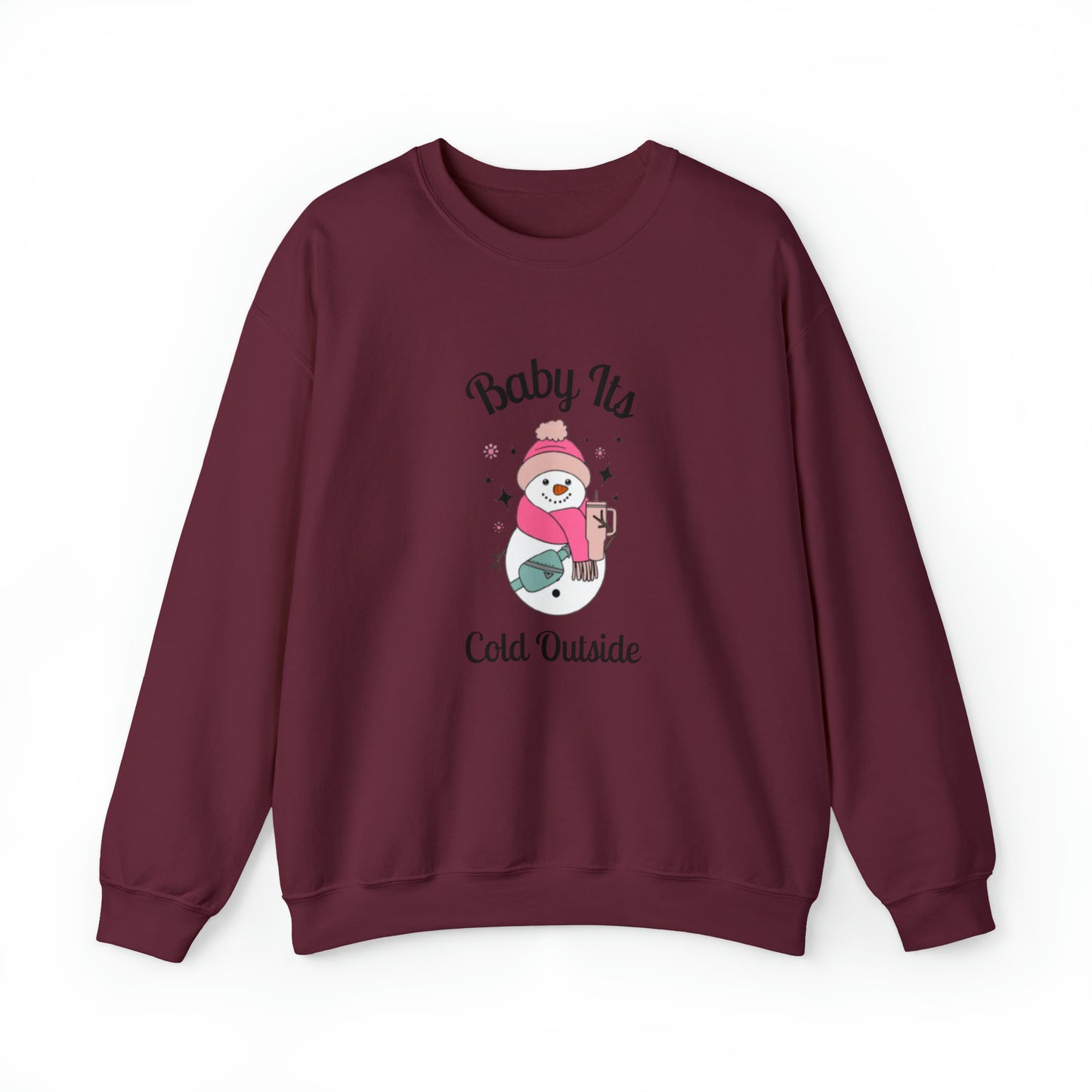 Baby Its Cold Outside Snowman Stanley Unisex Heavy Blend Crewneck Sweatshirt