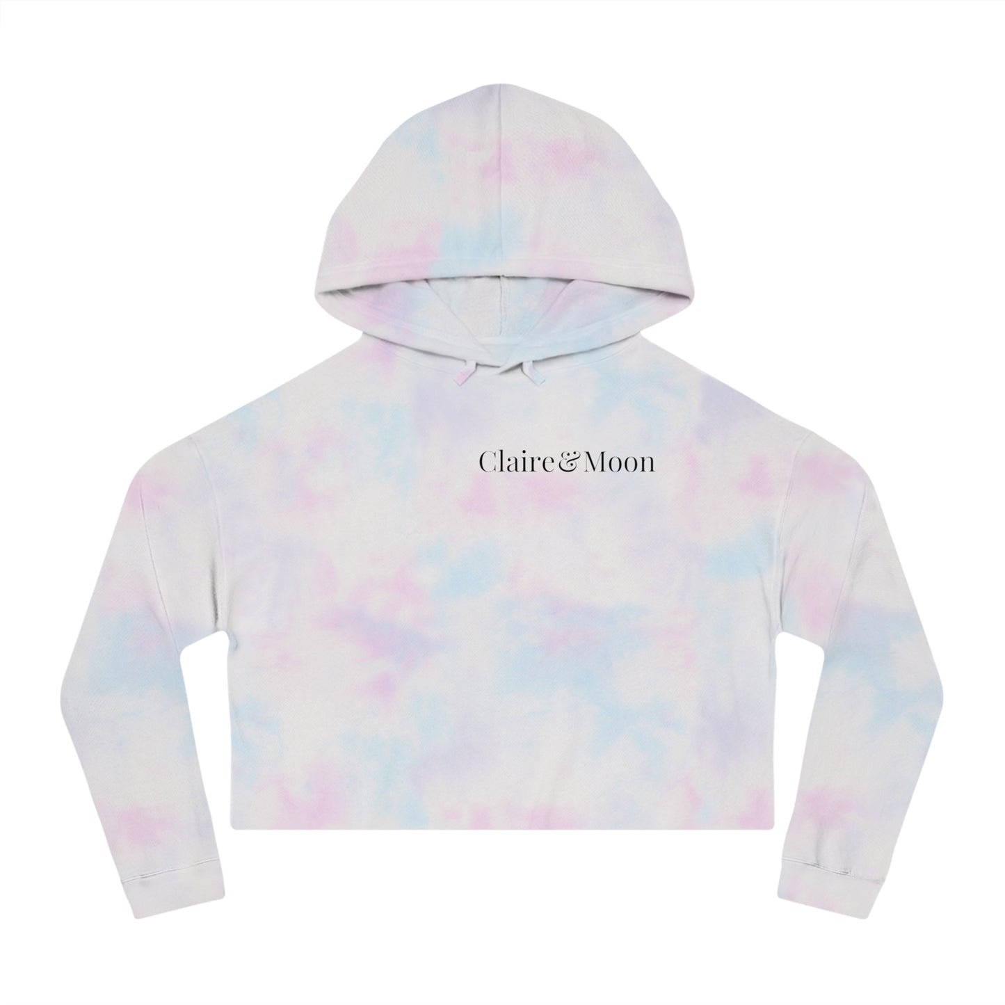 Claireandmoon Logo Women’s Cropped Hooded Sweatshirt