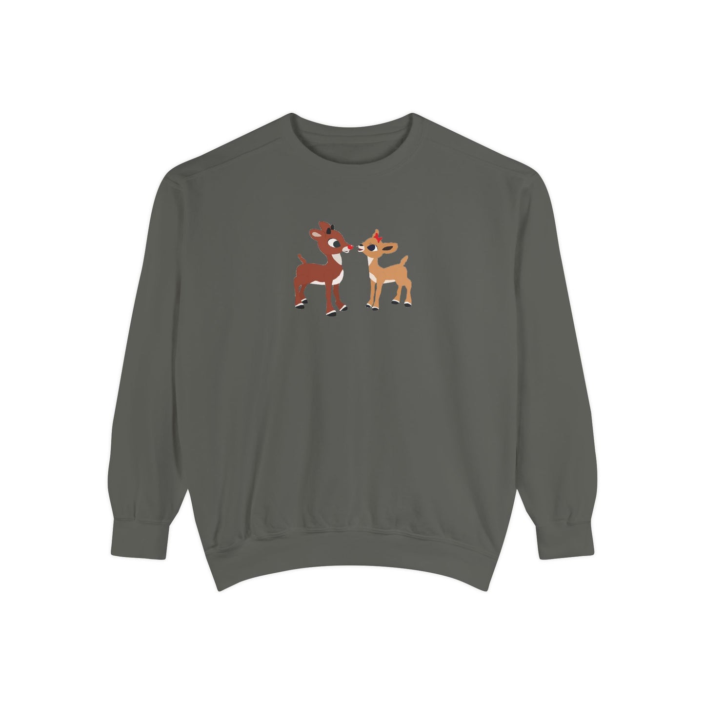 Red Nose Reindeer Unisex Garment-Dyed Sweatshirt