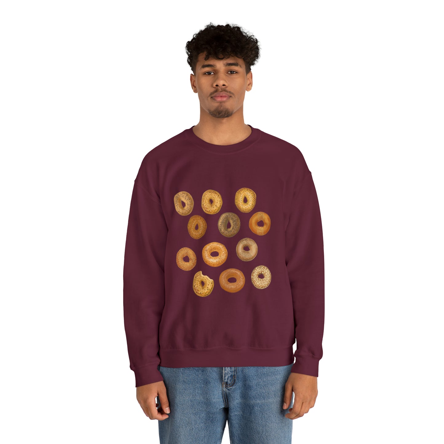 Bagels Unisex Heavy Blend Crewneck Sweatshirt