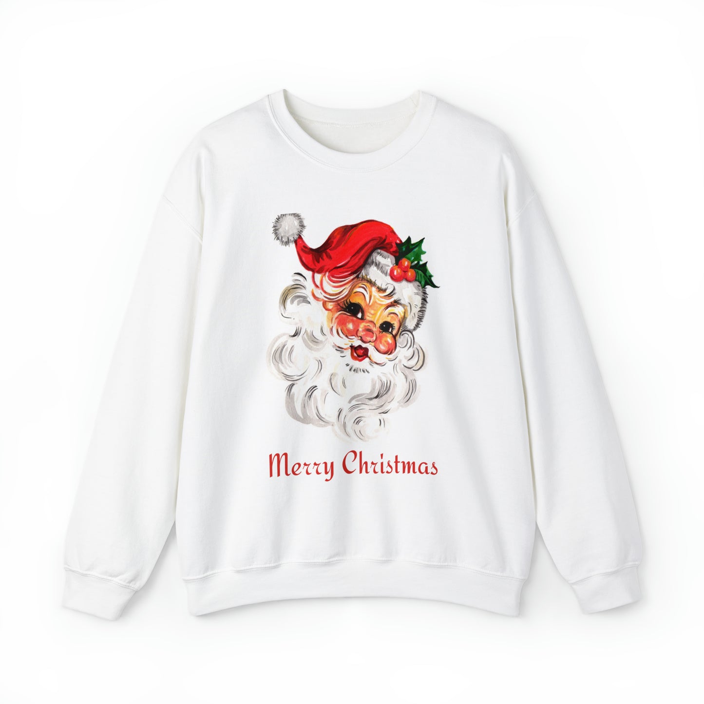 Merry Christmas Vintage Santa Unisex Heavy Blend Crewneck Sweatshirt
