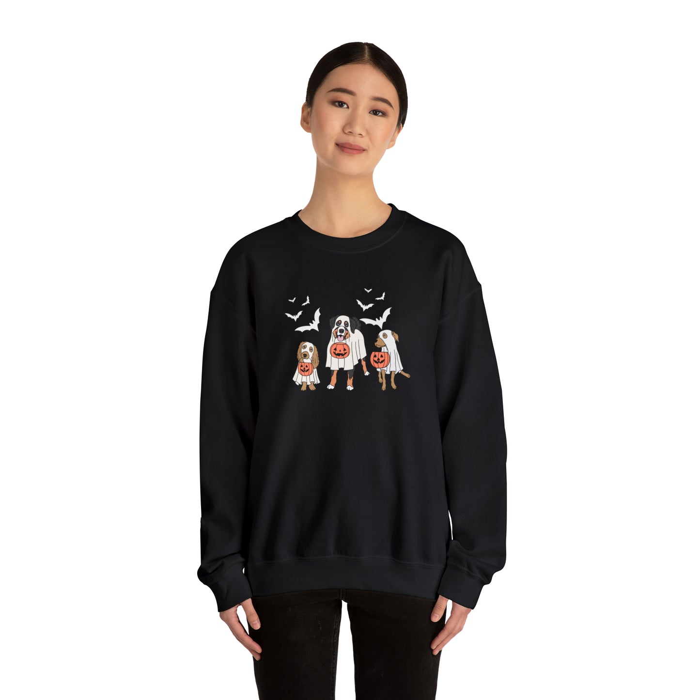 Dog ghosts Unisex Heavy Blend Crewneck Sweatshirt