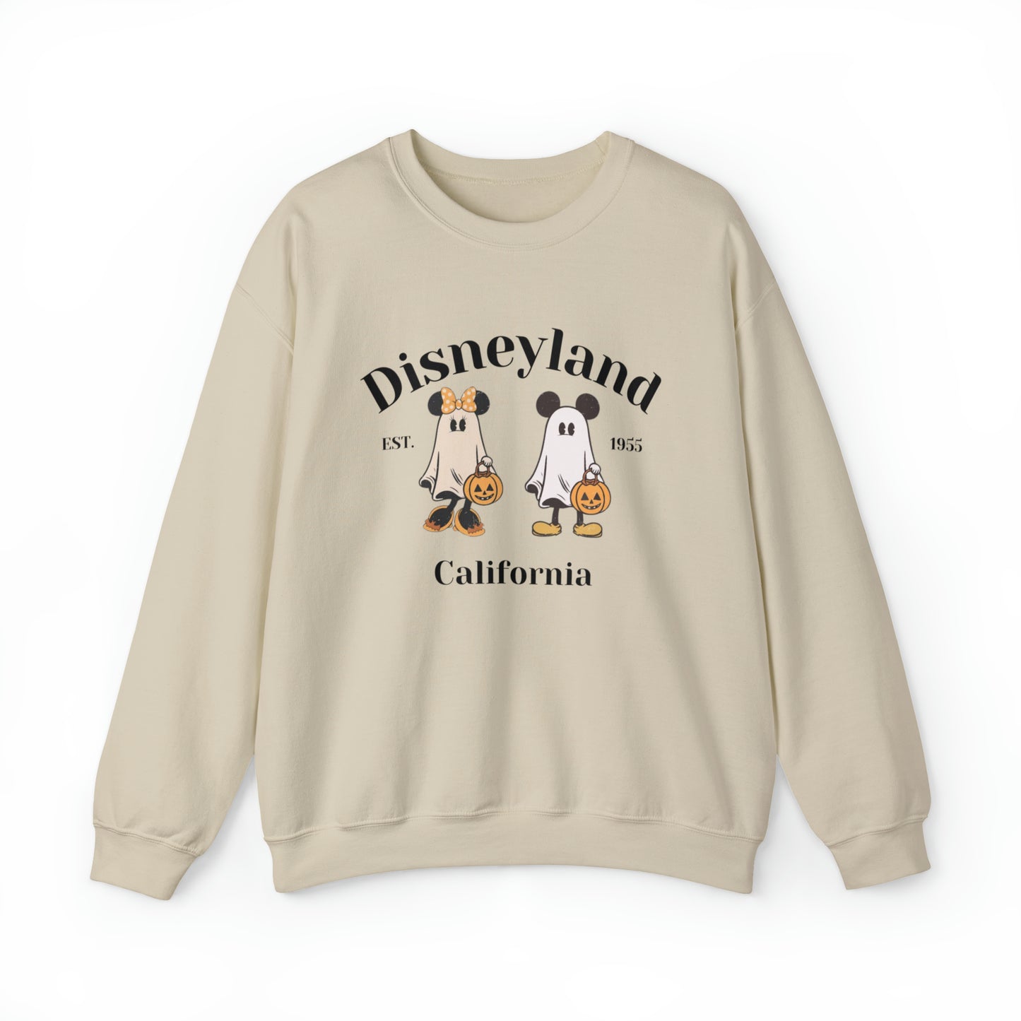 Disneyland Mickey And Minnie Ghost Unisex Heavy Blend Crewneck Sweatshirt