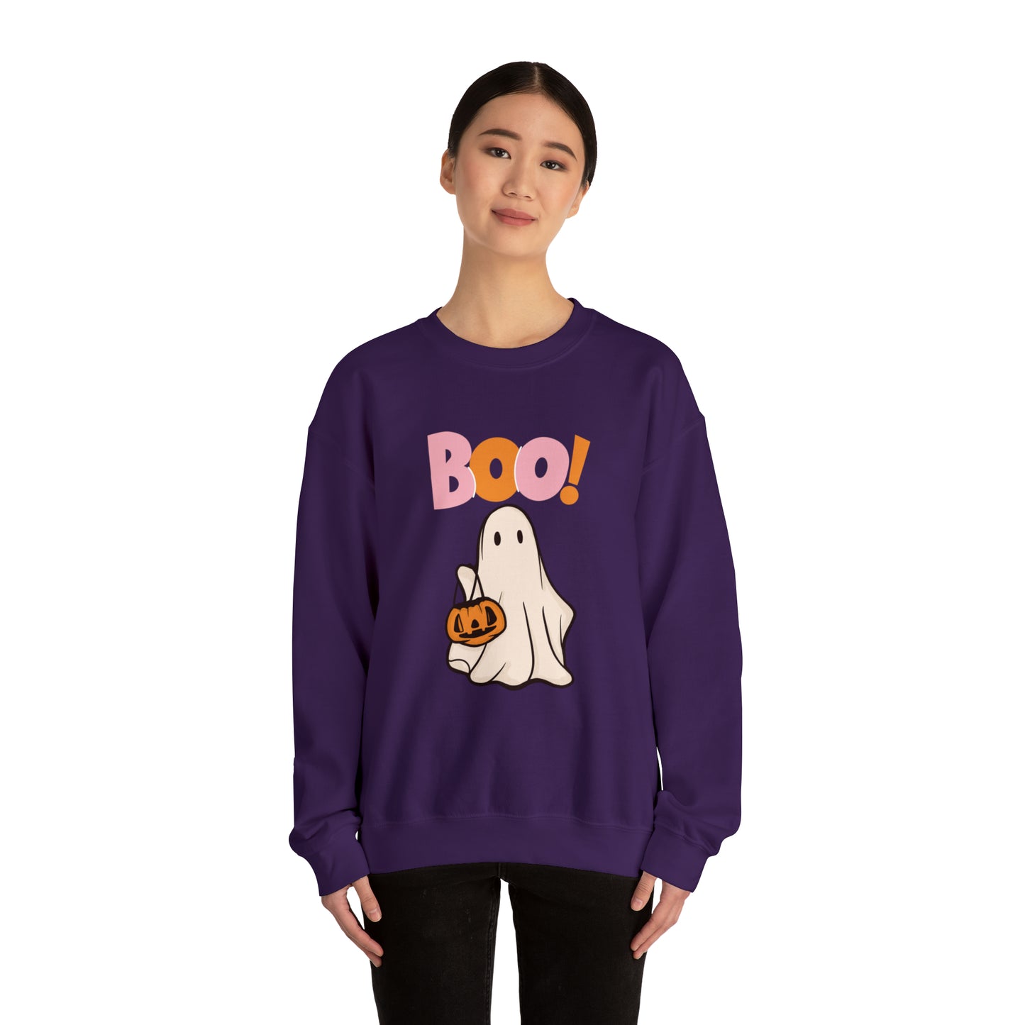 Boo Unisex Heavy Blend Crewneck Sweatshirt