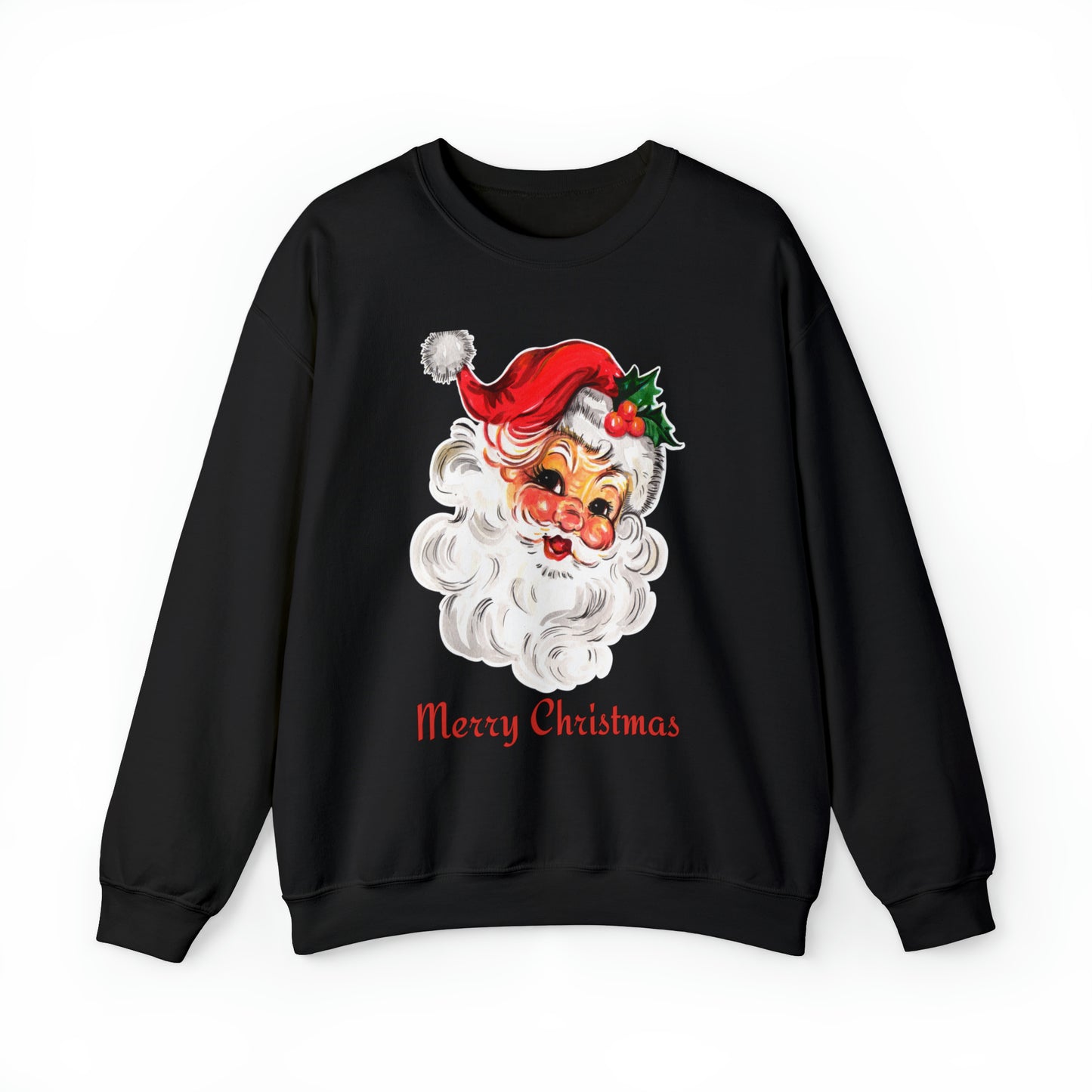 Merry Christmas Vintage Santa Unisex Heavy Blend Crewneck Sweatshirt