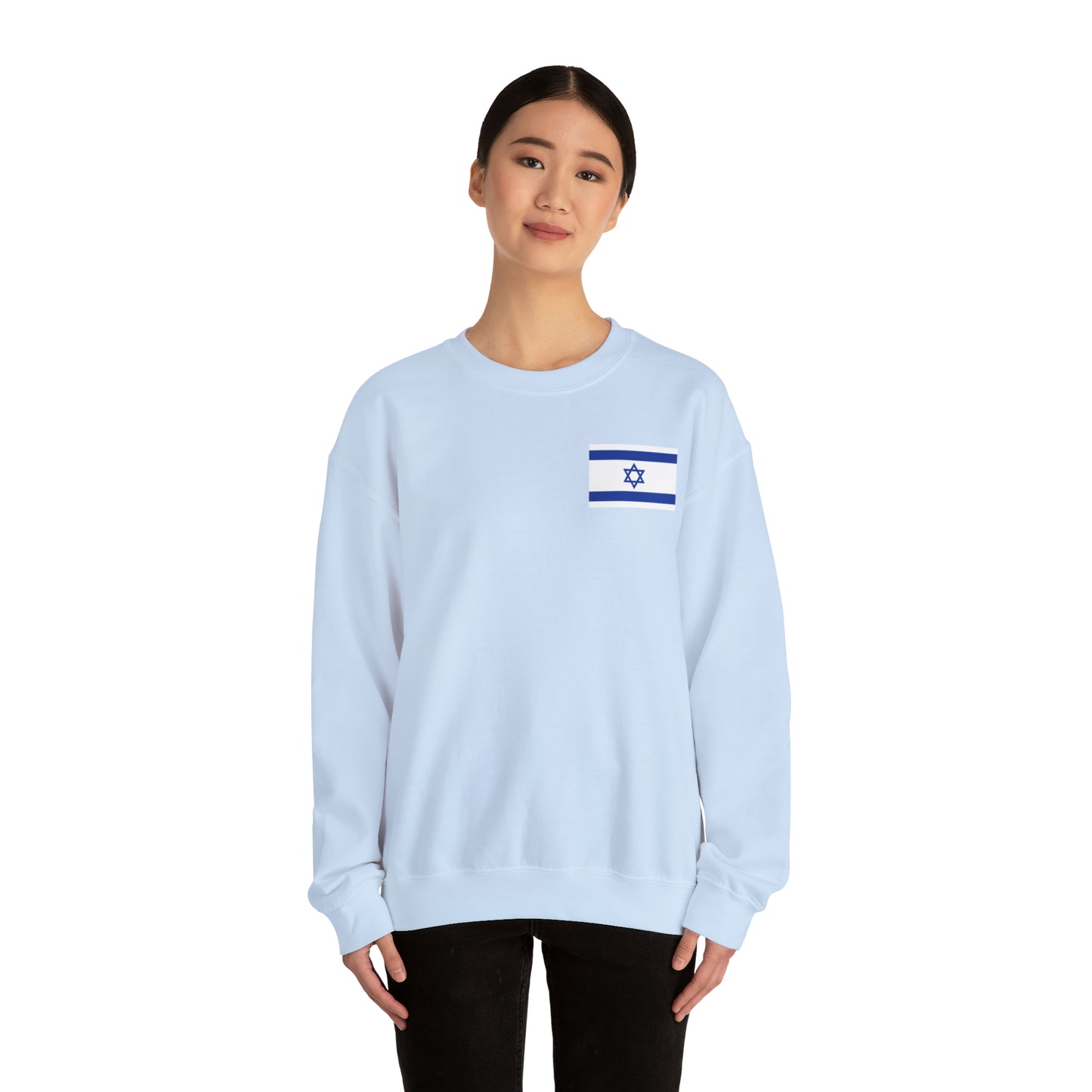 Israeli Flag We Stand For Israel Unisex Heavy Blend Crewneck Sweatshirt