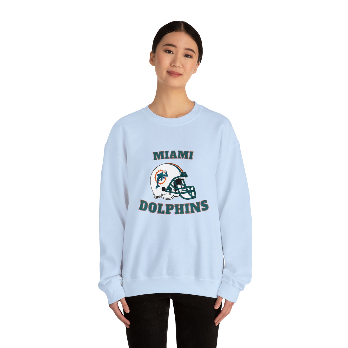 Miami Dolphins Unisex Heavy Blend Crewneck Sweatshirt
