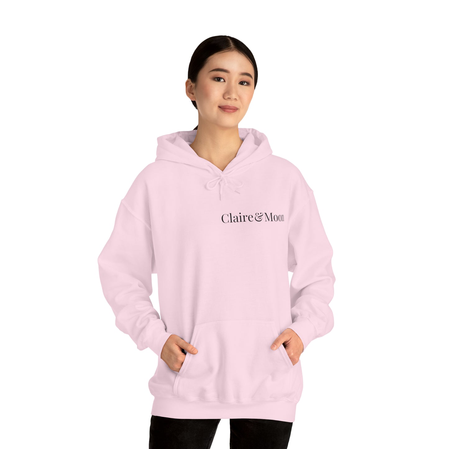 Claireandmoon Black Logo Unisex Heavy Blend™ Hooded Sweatshirt