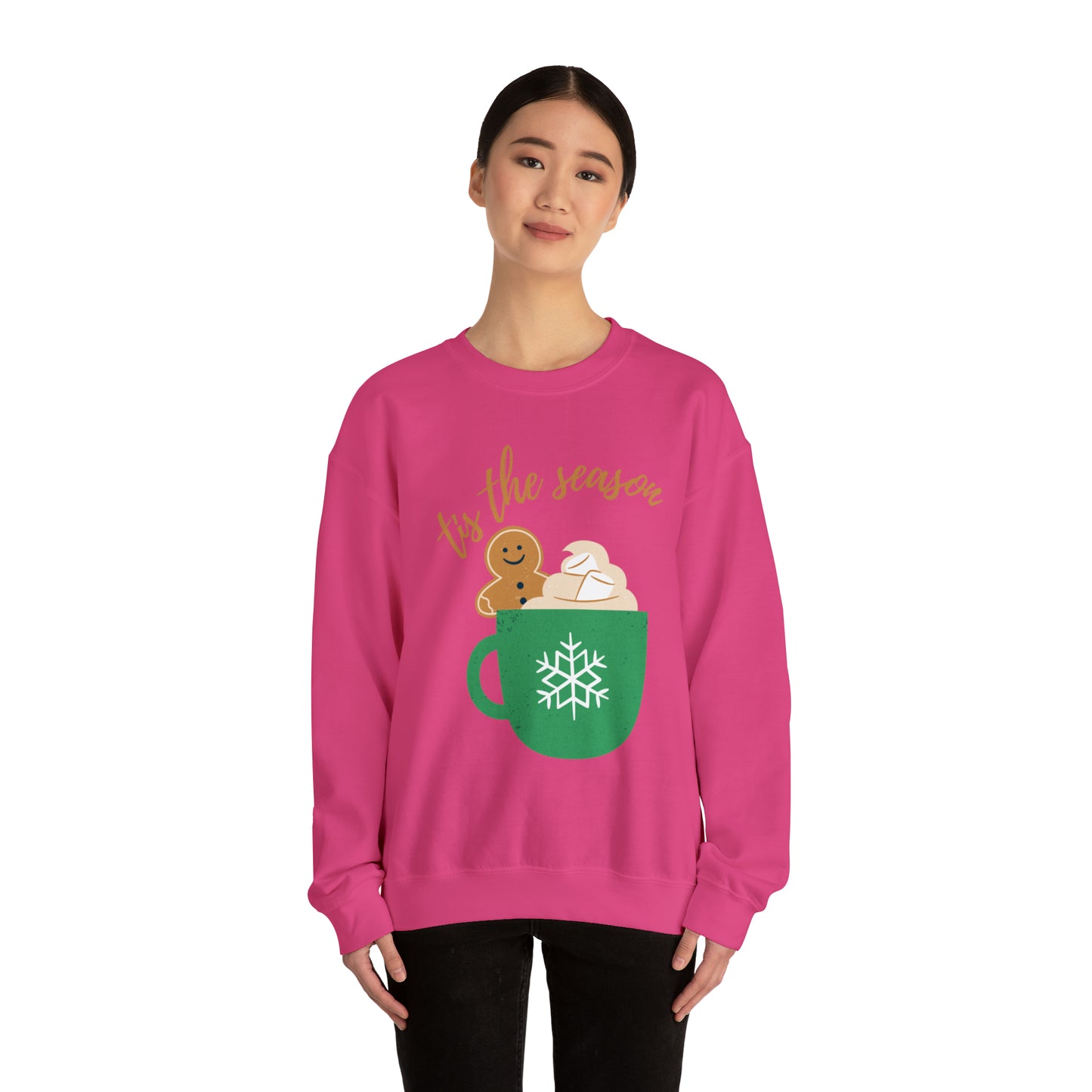 Tis The Season Latte Unisex Heavy Blend Crewneck Sweatshirt