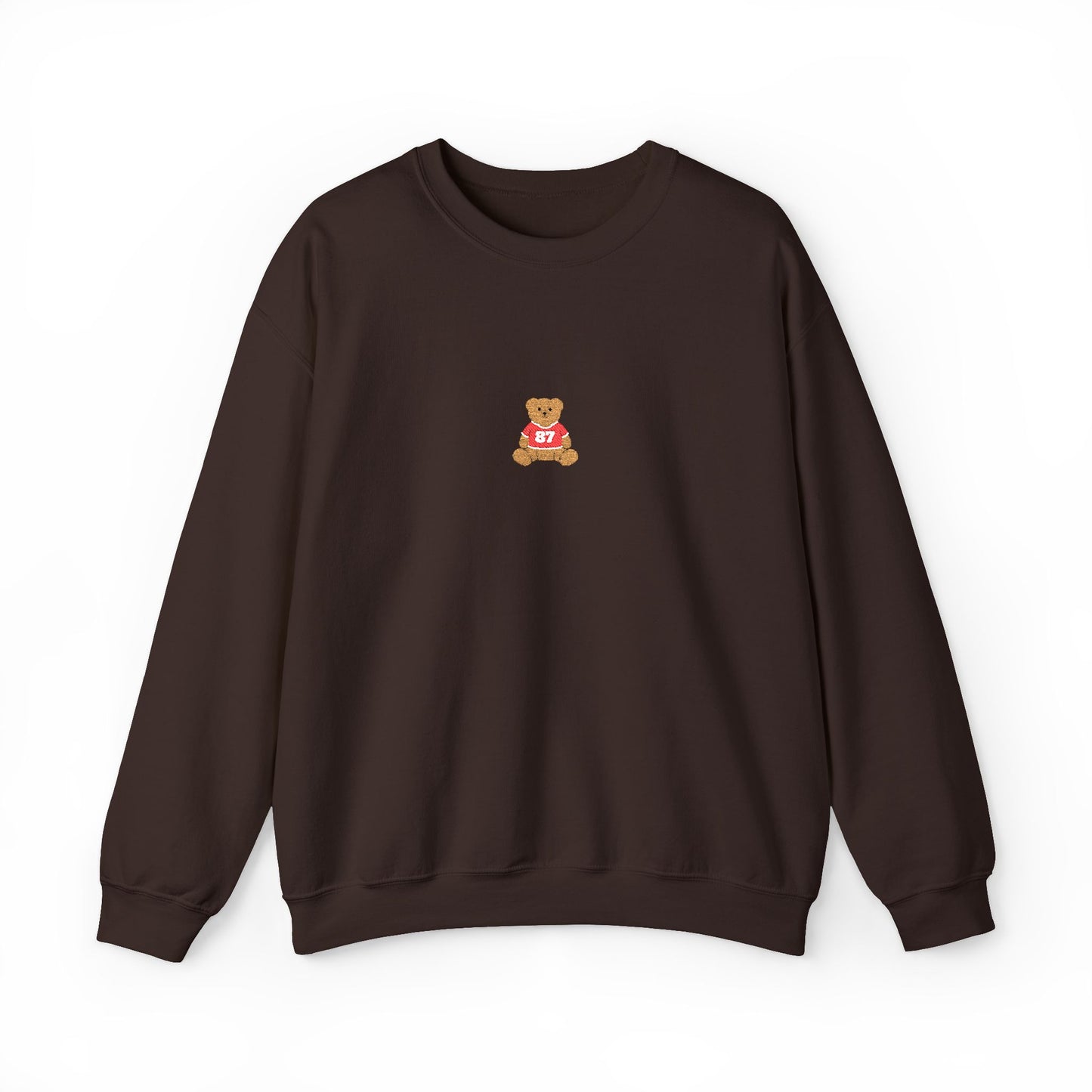 Embroidered Game Day Bear Crewneck Sweatshirt - Comfortable Gift for Friends, Cute Apparel for Winter, Perfect for Casual Outings, Cozy [...]
